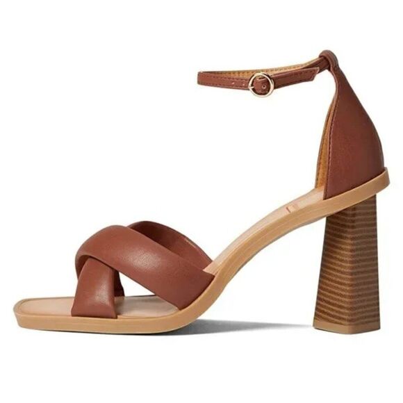 NIB Dolce Vita Sandals Flavia Dark Brown Stella Heels - Picture 1 of 12